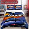 3pcs Duvet Cover Set (1*Duvet Cover + 2*Pillowcase, Without Core), Custom Name Knight Rider Pattern Bedding Set, Home Bedroom Decor Gift