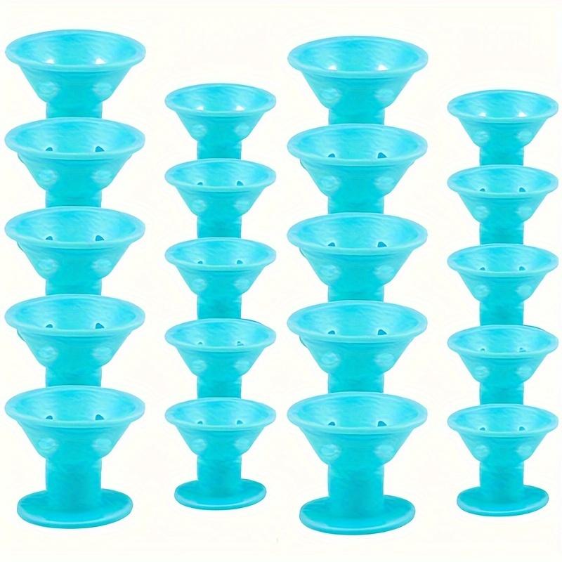 

20 шт. бигуди без нагрева, бигуди без нагрева, мягкие силиконовые локоны, спящие ленивые щипцы для завивки, волнообразные щипцы, инструменты для укладки волос синий