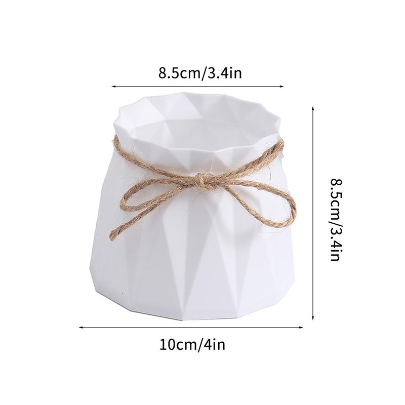 Jarrones de Plástico Modernos Decoración para el Hogar Jarrones Anti-Cerámicos Florero de Rattan Imitación Boda Europea Decoraciones Modernas Cesta