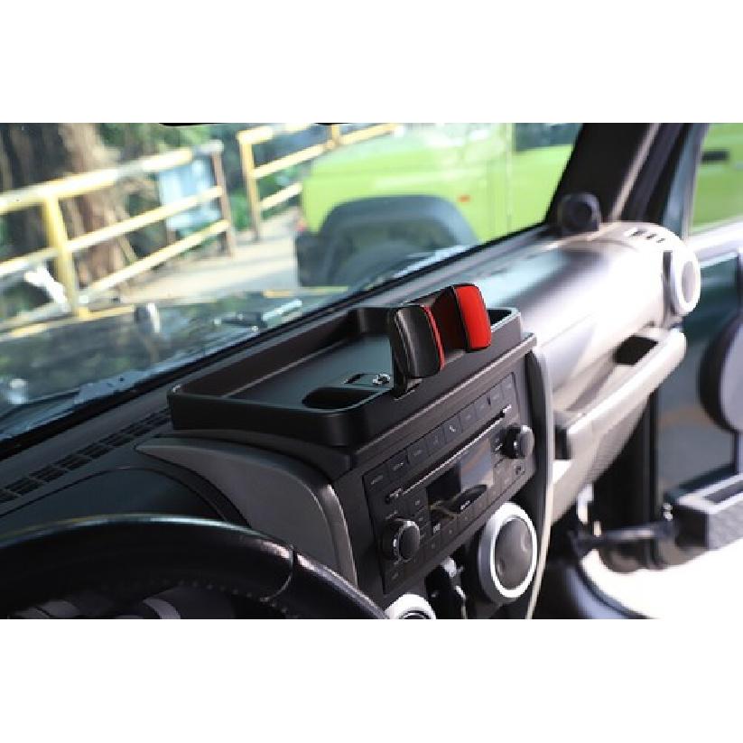 Armaturenbrett Handyhalterung Halterung Ablagefach für Jeep Wrangler JK 2007-2010 Schwarz
