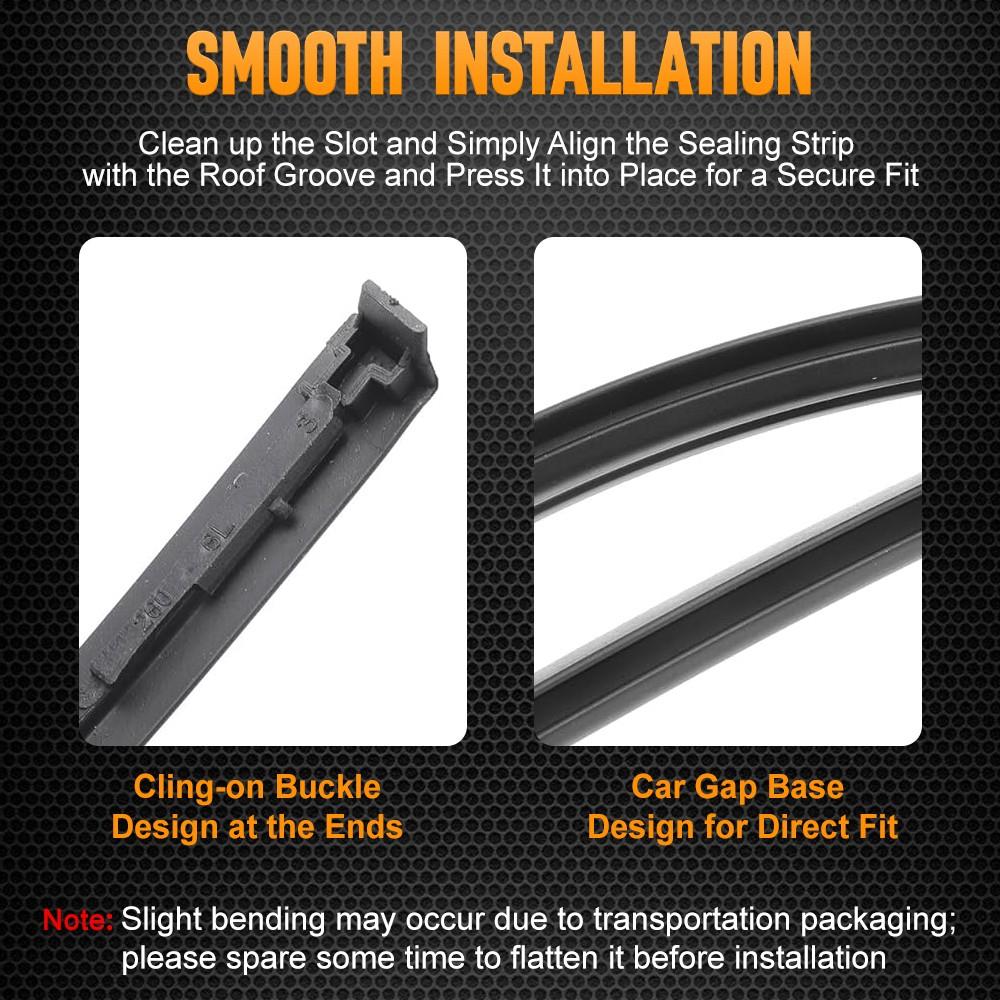 Roof Drip Molding Strip Trim 75556-06130 75555-06130 For Toyota Camry 2018-2022