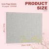 Elegant Fabric Cover Guestbook 23x18cm Wedding Guest Book Stylish Sign in Book with 50 Blank 120GSM Paper for Reception Birthday