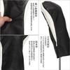CRAFTSMAN Golf Wood Cover Set 4pcs (135X) - Driver, Fairway, Utility - with Number Tags - Black 3+UT