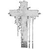 Black T Shirt with White Cross Print for Casual Wear