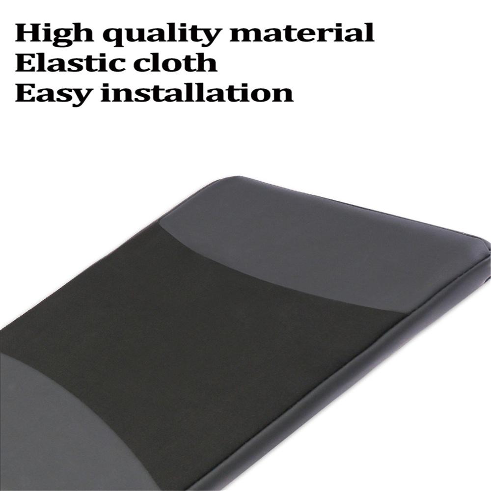 Universal Car Armrest Pad Stripe Center Console Cover Memory Foam + PU Leather