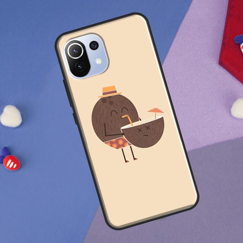 Summer Fruit Coconut Cover For Xiaomi 14T Pro 11T 12T 13T 13 14 Ultra POCO X7 Pro X3 X5 F3 F5 F6 M6 X6 Pro Case