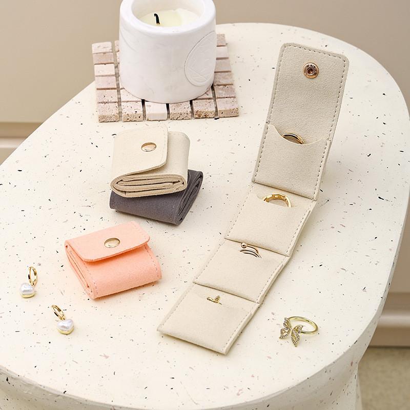 Leather Jewelry Organizer With Compact Travel Design For Women And Gifts