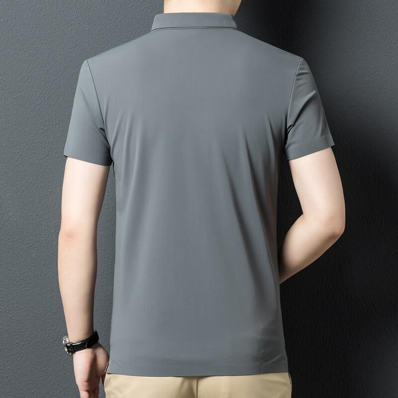 Yiliteng Men's Summer Lapel Polo Shirt YTMTST5065