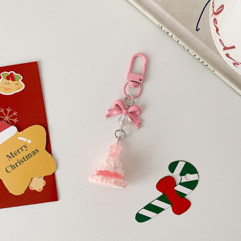 Мультяшный Рождественский Брелок Милый Смоляной Санта Клаус Рождественская Елка Подвеска Брелок Аксессуары для Сумки Праздничная Вечеринка Рождественский Подарок