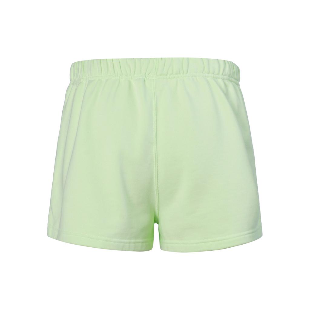 Nike Lab Nrg Fleece Logo Embroidered Solid Color Shorts Women Shorts Fluorescent-Yellow AV8285-701