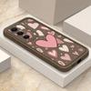 Candy Color Love Hearts Case For Samsung S26 S25 Ultra S24 S23 S22 Plus S21 FE A54 A15 A35 A55 A16 A36 A56 A17 A27 A37 A57 Shockproof Bumper Cover