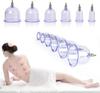 12Pcs Vacuum Cupping Sets with Pumping Gun Suction Cups Back Massage Body Cup Detox Anti Cellulite Cans Healthy Care Jars