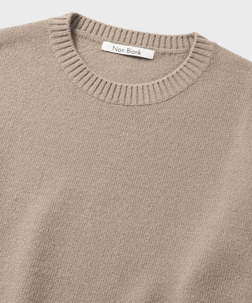 NONBLANK Daily Wool Cashmere Crewneck Knit_Taupe Grey