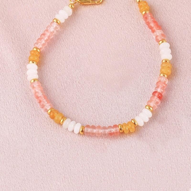 Elegant 2025 Chinese-Style Colorful Beaded Clavicle Necklace for Women