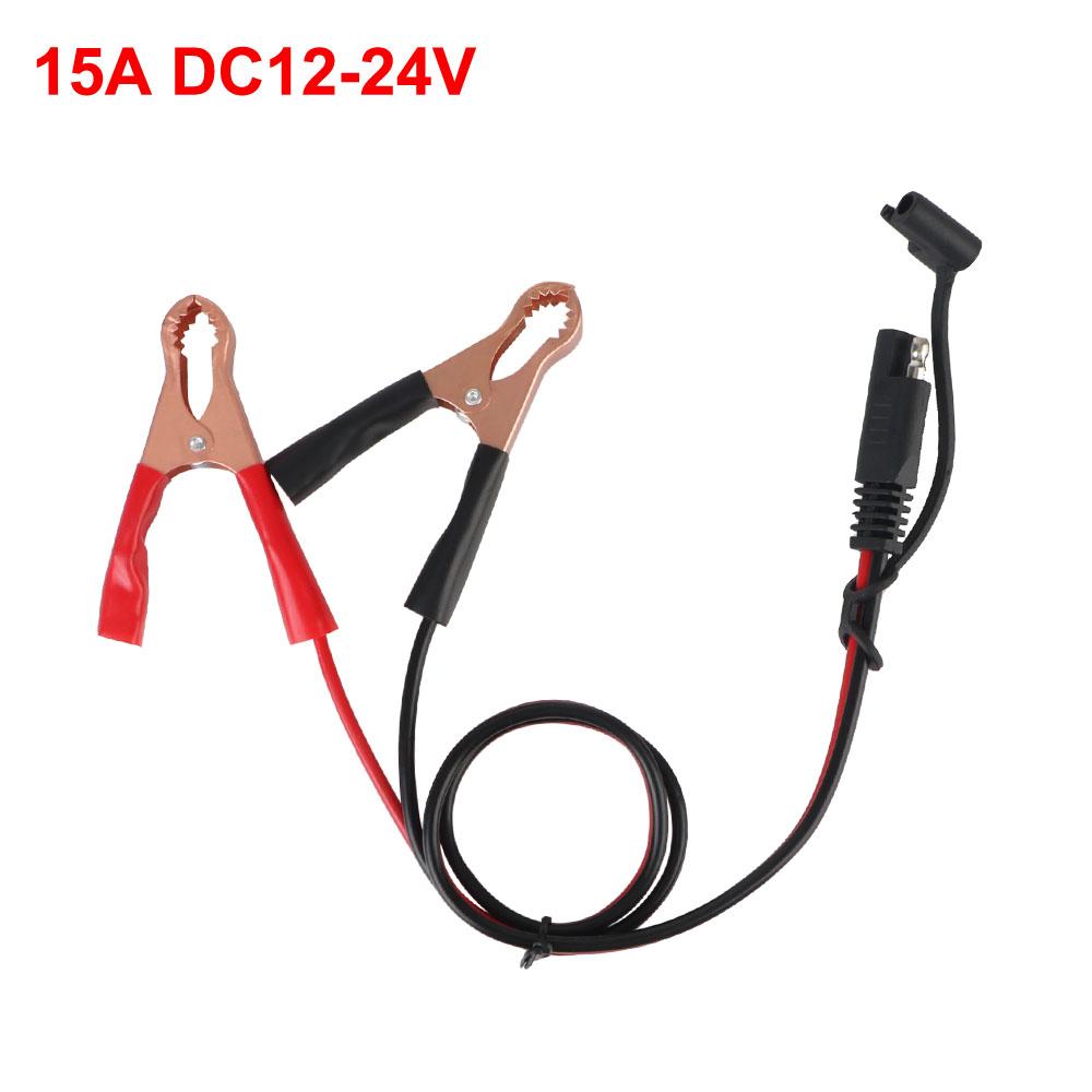 Cable Alligator Clips SAE Quick Adapter To Alligator Clips 60CM Battery Quick Disconnect To SAE Quick Disconnect Plug 16AWG