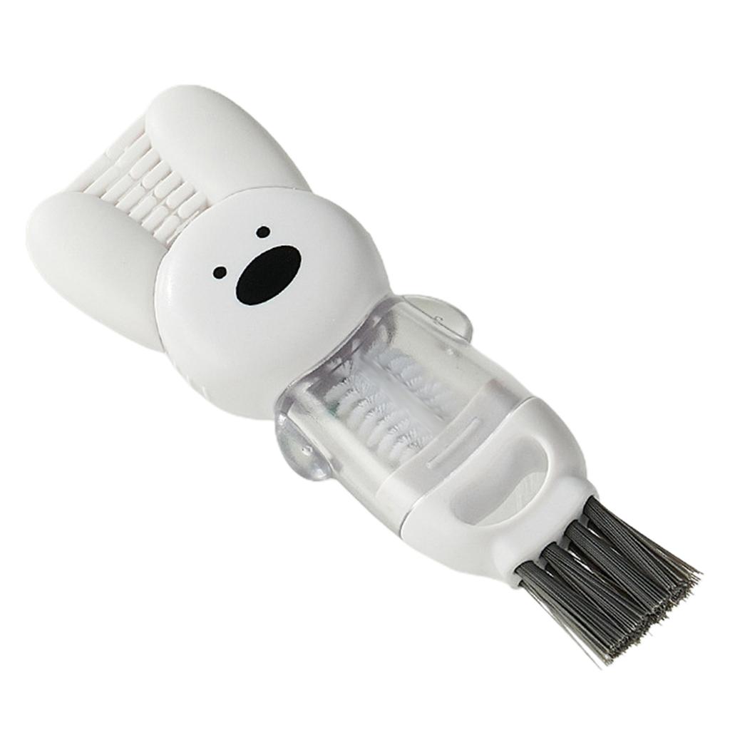 Tassen-Deckel Reinigungsbürste 4 In 1 Tragbare Multifunktionale Flaschenmündung Kappen Tassenbürste Becher Wasserflasche Reinigungsspaltbürste