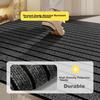Nanfangshenghuo Entrance Mat, Doormat, Non-Slip Mat, Thickened Outdoor Dust Removal Mat, Entryway Dirt-Scraping Striped Mat, Customizable