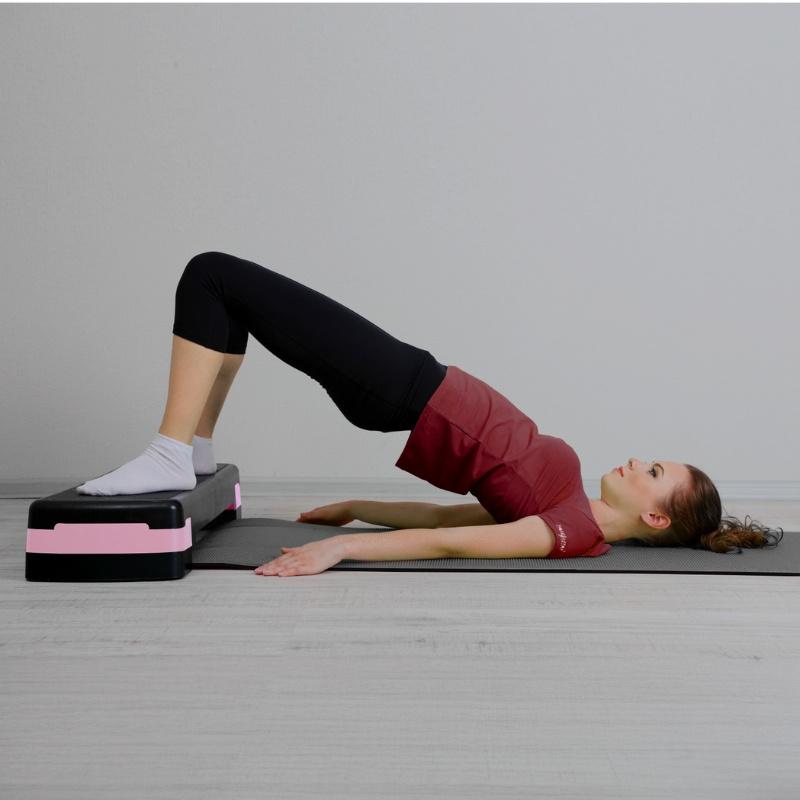 Schritt-Übung Fitness Aerobic Stepper, 3 Stufen, Modular