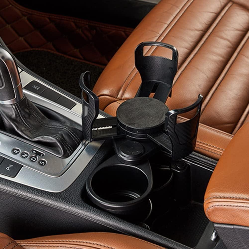 Car Cup Holder Extension Adapter Multi-Functional Cup Holder Upgraded Base More Stable and Less Prone to Spills
