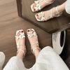 New French butterfly super fairy thick heel sandals women's summer 2025 new square head open toe with skirt sandals
