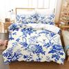 Floral Bedding Set 3D Digital Printing 2-3 Piece Set (No Core) Suitable for Bedroom Duvet Cover Set Halloween Christmas Decor