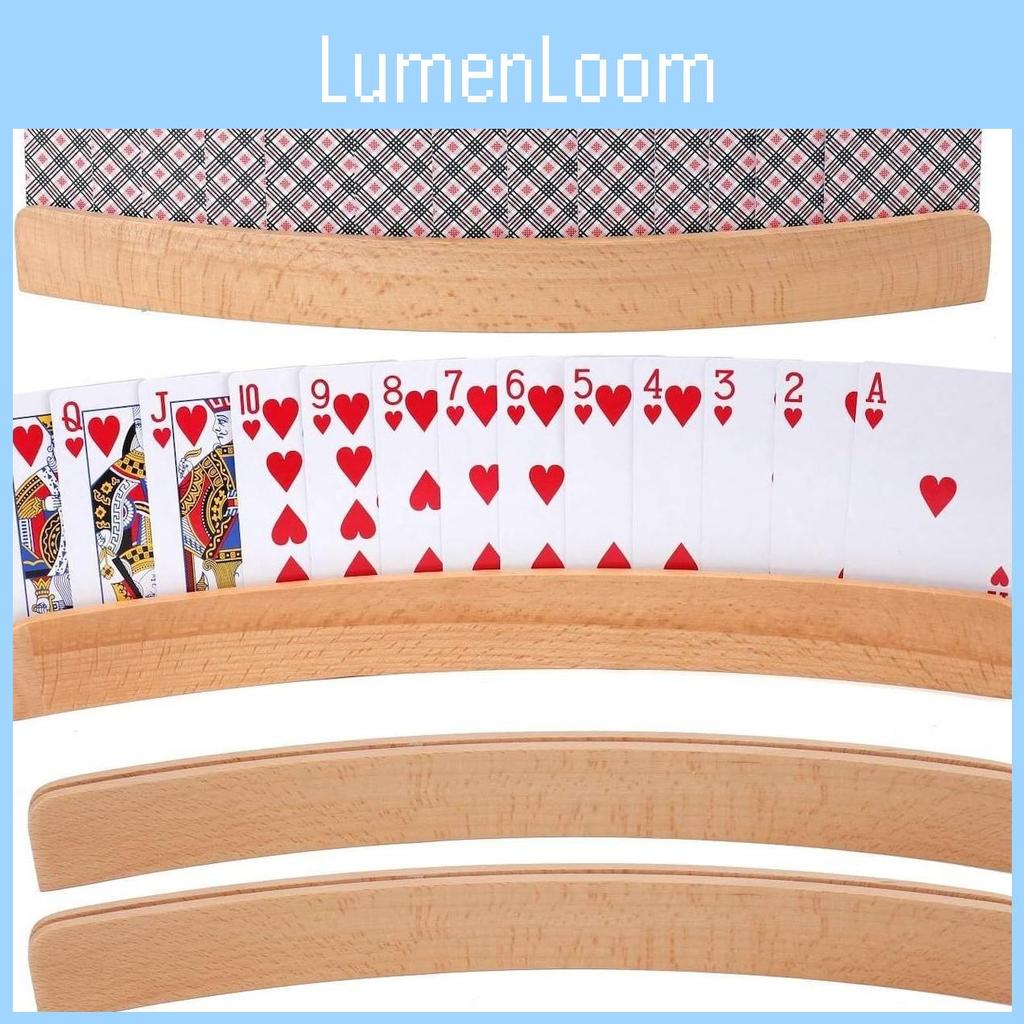 Solid Wood Card Display Rack With Extended Length For Card Collectors And Gamers