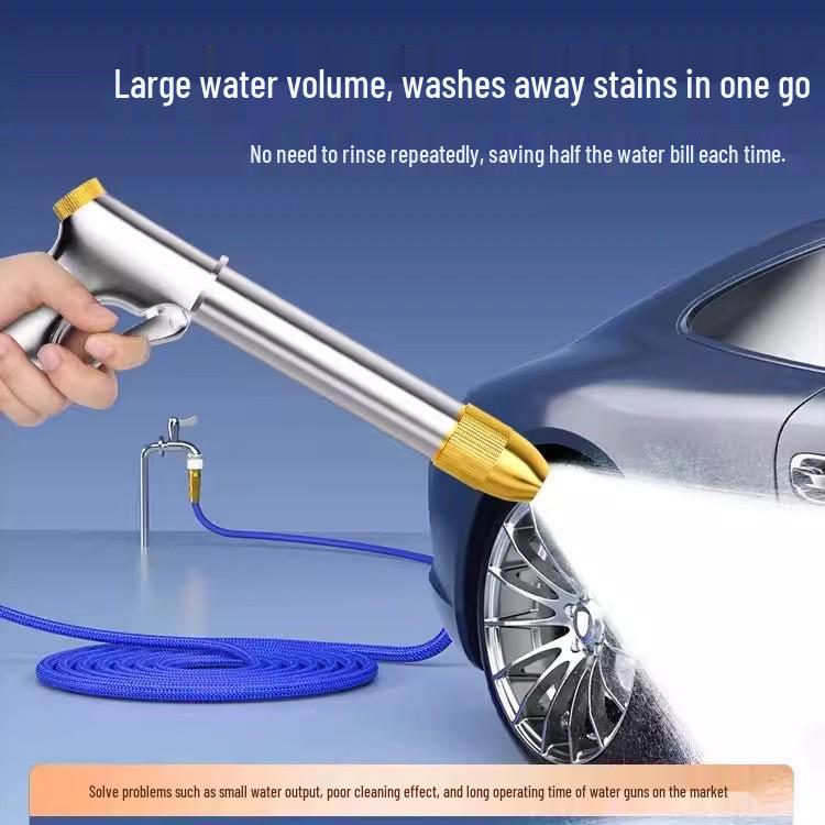 High-Pressure Water Gun for Car Wash & Garden with Telescopic Hose