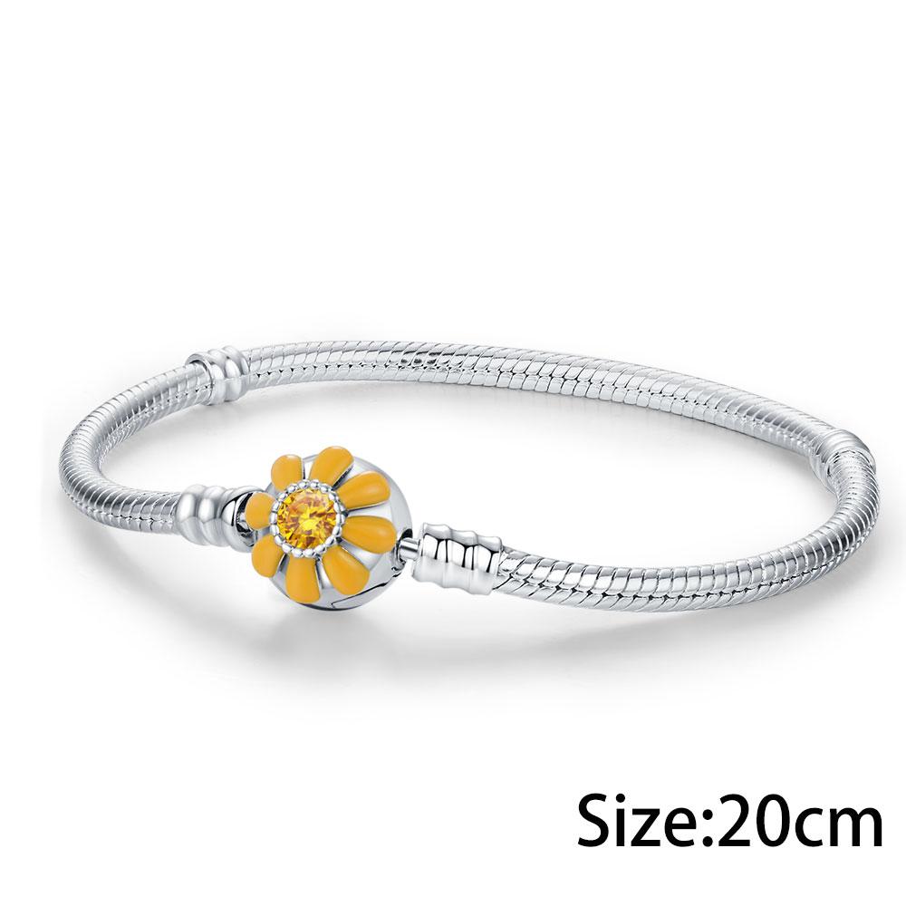 New Original Flower Pendant 925 Silver Rose Charm Fit Bracelet Diy For Women Elegant Bead Daily Wear Fine Gift