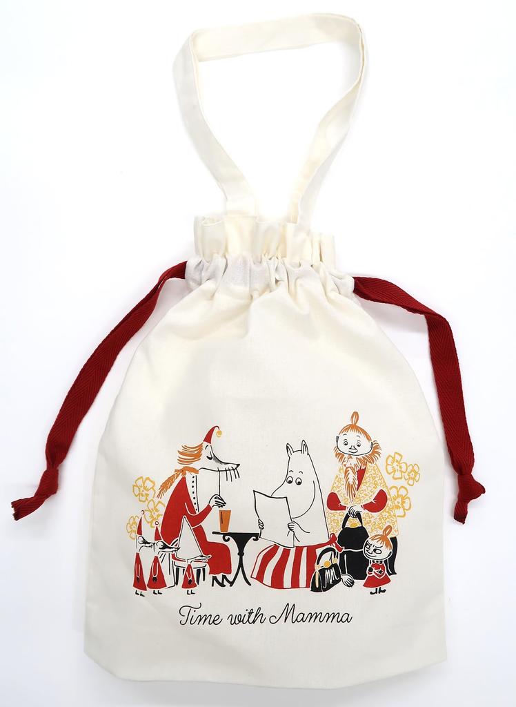 Indigo MOOMIN Wrapping Cotton Bag Moominvalley 1 MG545 Bag, Medium, Moms, Bag,