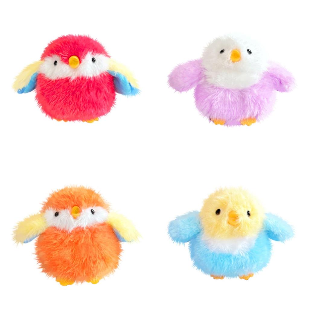 Animal Plush Toy Bird Keychain With Soft Short Plush For Kids And Students