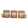3 Decorative Seasoning Jars, Storage Box with Spoon Lid And Base, Adorable Sugar Condiment