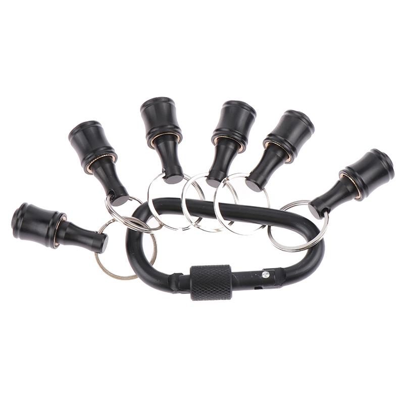 6Pcs/Set Bit Holder 1/4 Inch Hex Screwdriver Bits Holder Extension Bar Keychain Adapter Drill Bits Change Screw Bit Holder