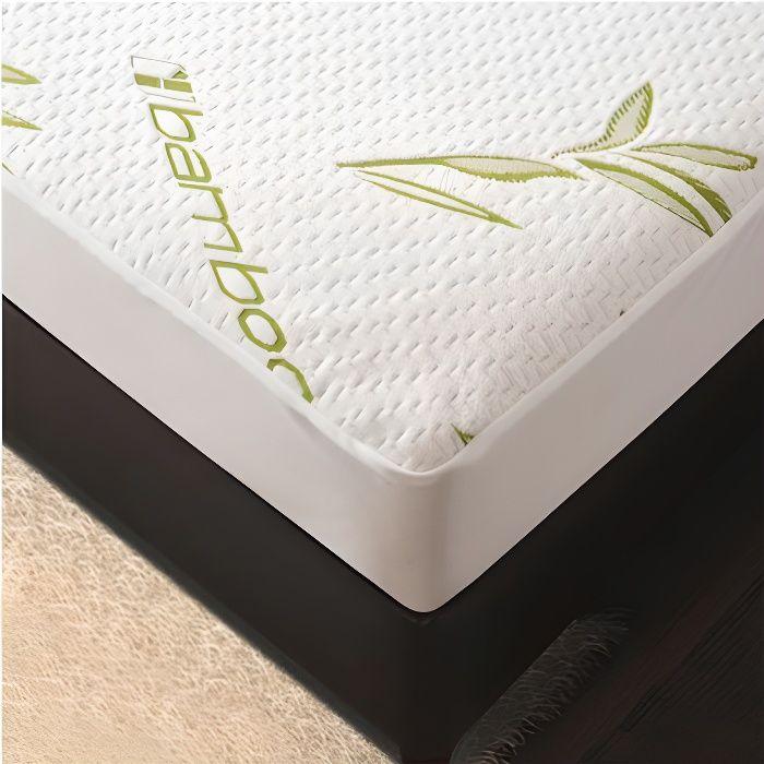 Waterproof “Bamboo” Mattress Protector 80 X 200 Cm, 35 Cm Cap for Twin Beds