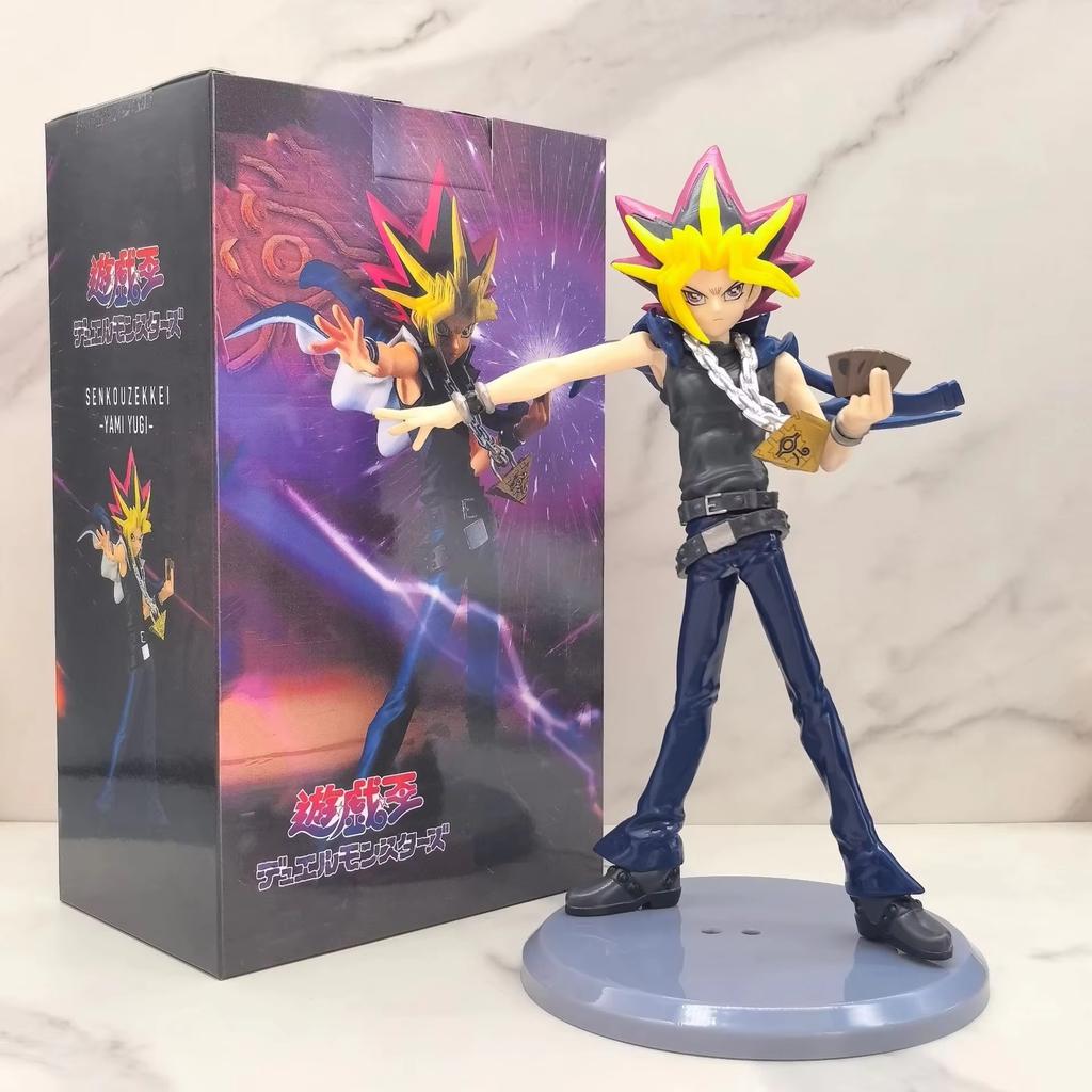 Yu-Gi-Oh! Wu Teng Dark Lord Action Figure Cartoon Animation Collectible Pharaoh Desktop Model Ornament for Duel Monsters Fans
