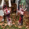 2/6Pcs Halloween Card Insertion Blood Ghost Hand Shape Garden Stake Spooky Atmosphere Halloween Events Ornament