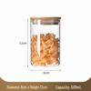 Borosilicate Glass Storage Jar with Bamboo Lid for Cereals, Grains, and Coffee Beans