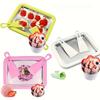 Ice Cream Maker Pan Multifunctional with 2 Scrapers Ice Cream Maker Plate DIY Cold Sweet Fried Food Plate Rolled Ice Cream Maker