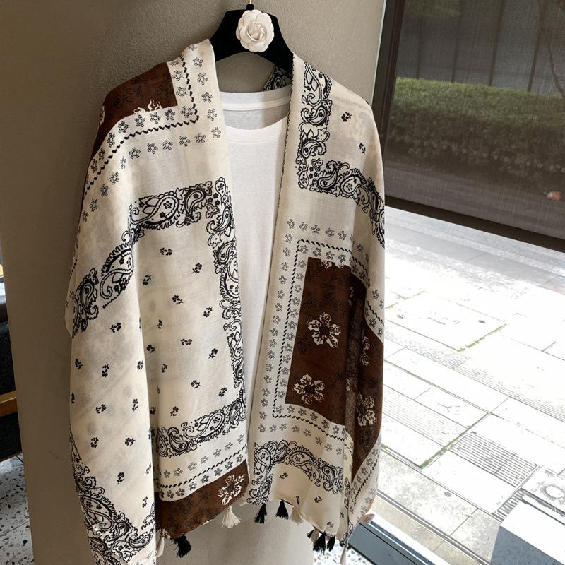 Soft Vintage Lightweight Scarf For All Season Sun Protection