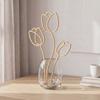 Set of 3 Decorative Beige Tulips for Vases, Modern Design