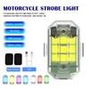 Kabelloses LED Drohnen Stroboskoplicht für Motorrad Auto Fahrrad Fernbedienung Antikollisionswarnlicht Signallicht USB-Aufladung