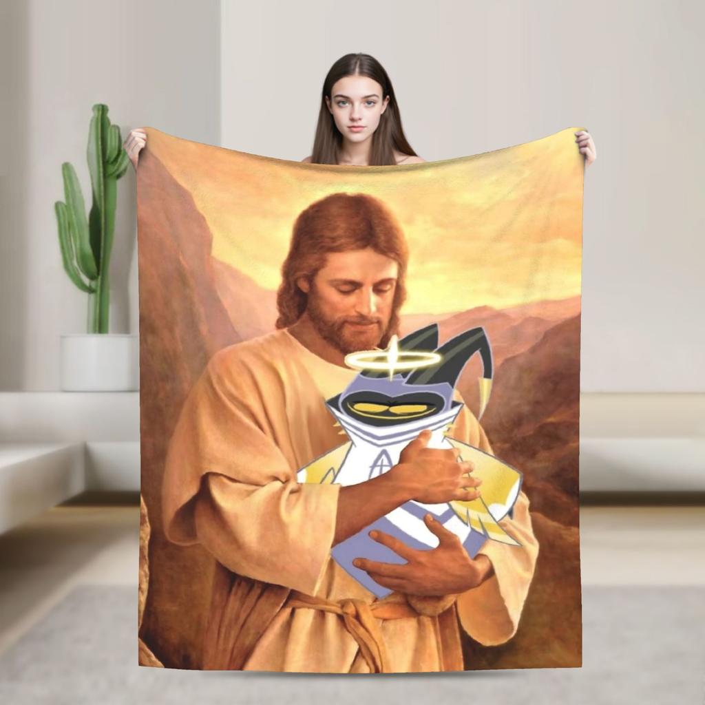 Vincent Hazbins Hotels Anime Blankets Fleece Spring Autumn Breathable Warm Throw Blanket for Sofa Bedroom Bedspread