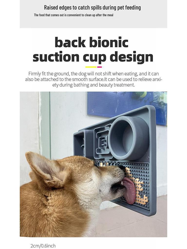 Silicone Non-Slip Waterproof Pet Feeding Mat - Easy Clean, Slow Feeder, Leakproof for Cats & Dogs