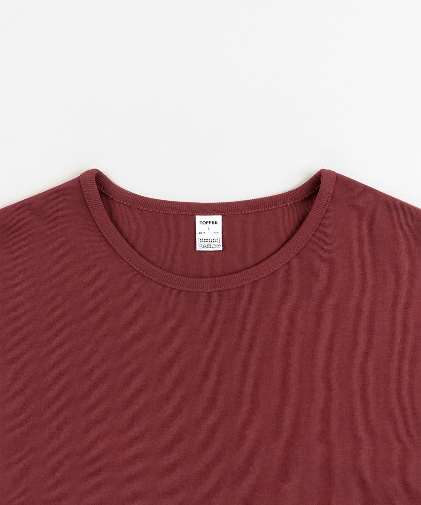 TOFFEE Slim Crop Long Sleeve (Red)