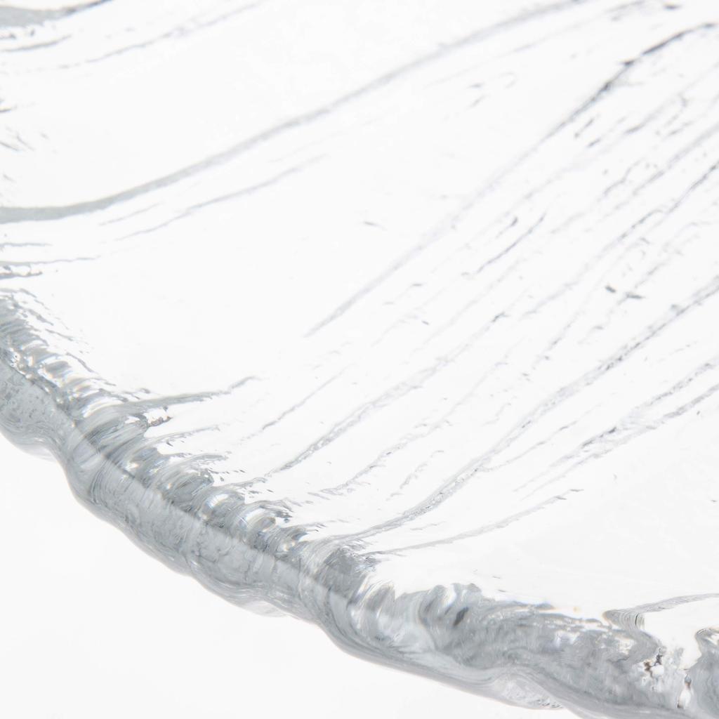 Toyo Sasaki Glass Glacier Small Round Set of Made in Small round serving mini glass Plates, 5, Japan. plates, plates, plates, plates, dishes, plates,