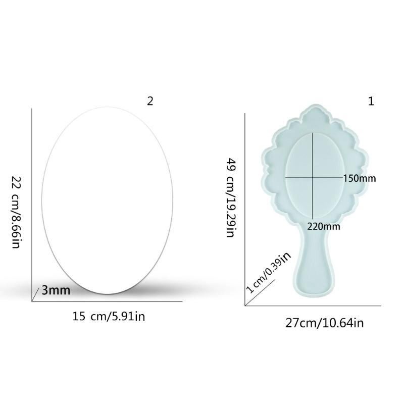 Sturdy Silicone Mould To Craft Glass Ornaments Portable Accessory for Candle Making and Plaster Craft Supplies