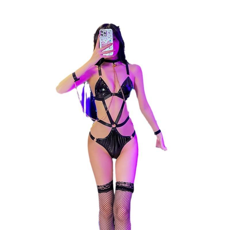 Sexy Lingerie Passion Suspender Maid Sm Tuning Uniform Bundled Queen Seduction Cos Midnight Strap-on Outfit