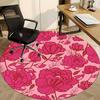 1pc Floral Pattern Chair Carpet for Office, Non slip, Soft and Durable Office Rug for Interior Decoration
