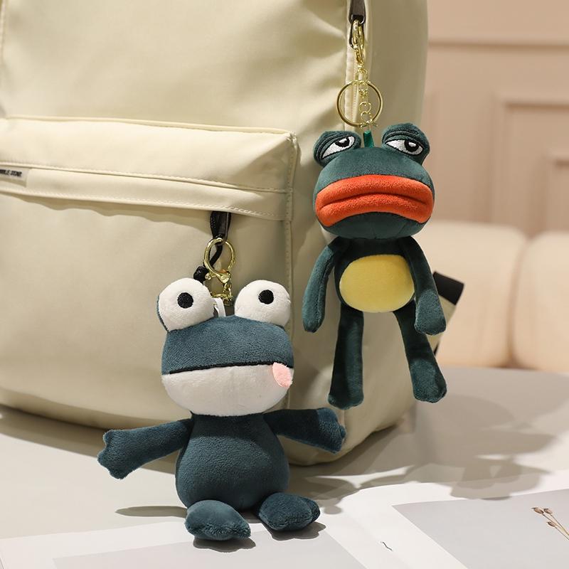 18Cm Ugly Frog Plush Toys Soft Stuffed Cartoon Animal Doll Kawaii Pendant Bag Keychain Decoration
