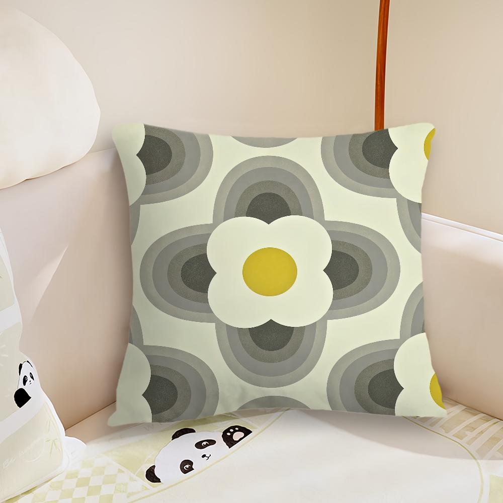 Art OOrla Kiely Flower cushion cover Pillow Case Plush Fabric Soft Double Sided Print Sofa Cushion Cover Throw Pillow Covers