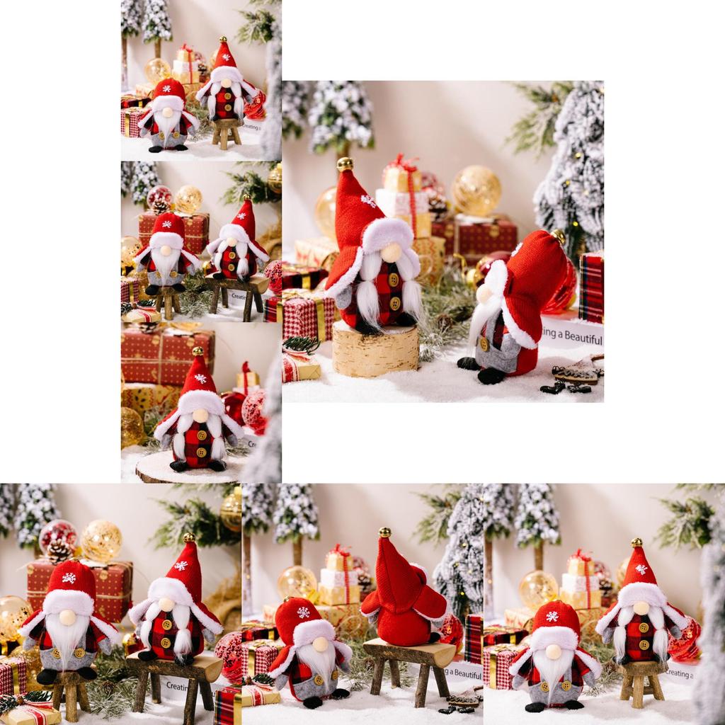 Charming Christmas No-face Doll Decoration Plush Gnome For Seasonal Celebrations